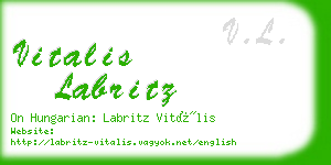 vitalis labritz business card